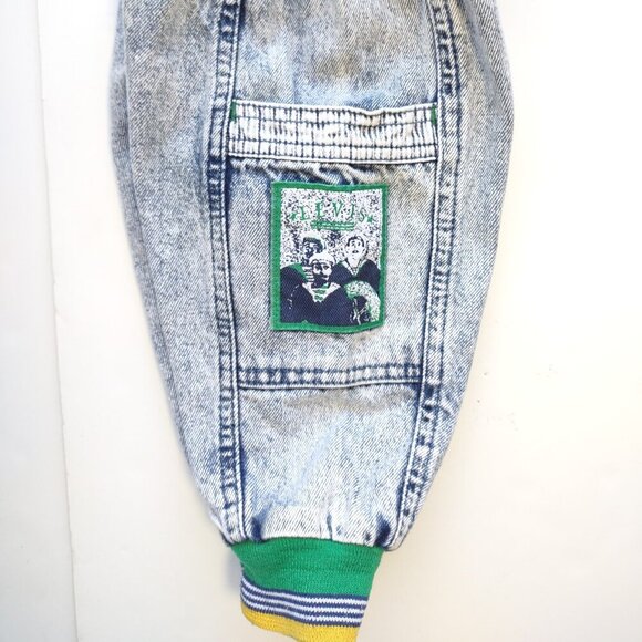 Vintage Levi's Jeans Cargo Denim Nautical Sailor USA Made Infant Baby 12 Months - Picture 2 of 9